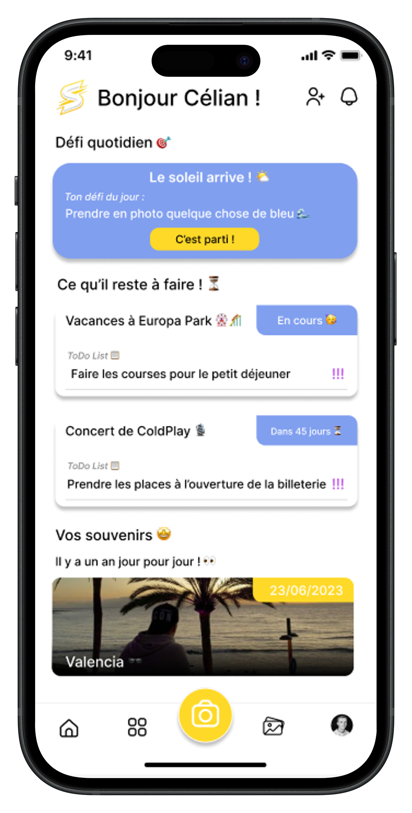 SocialSpark sur iPhone